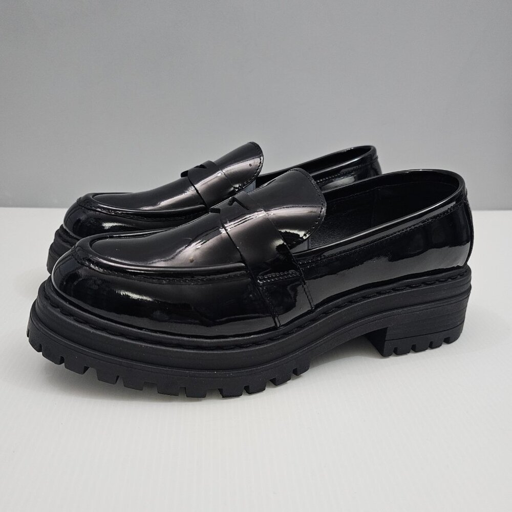 Bruno Magli Black Patent Leather Loafers
